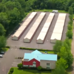 Aerial view of facility